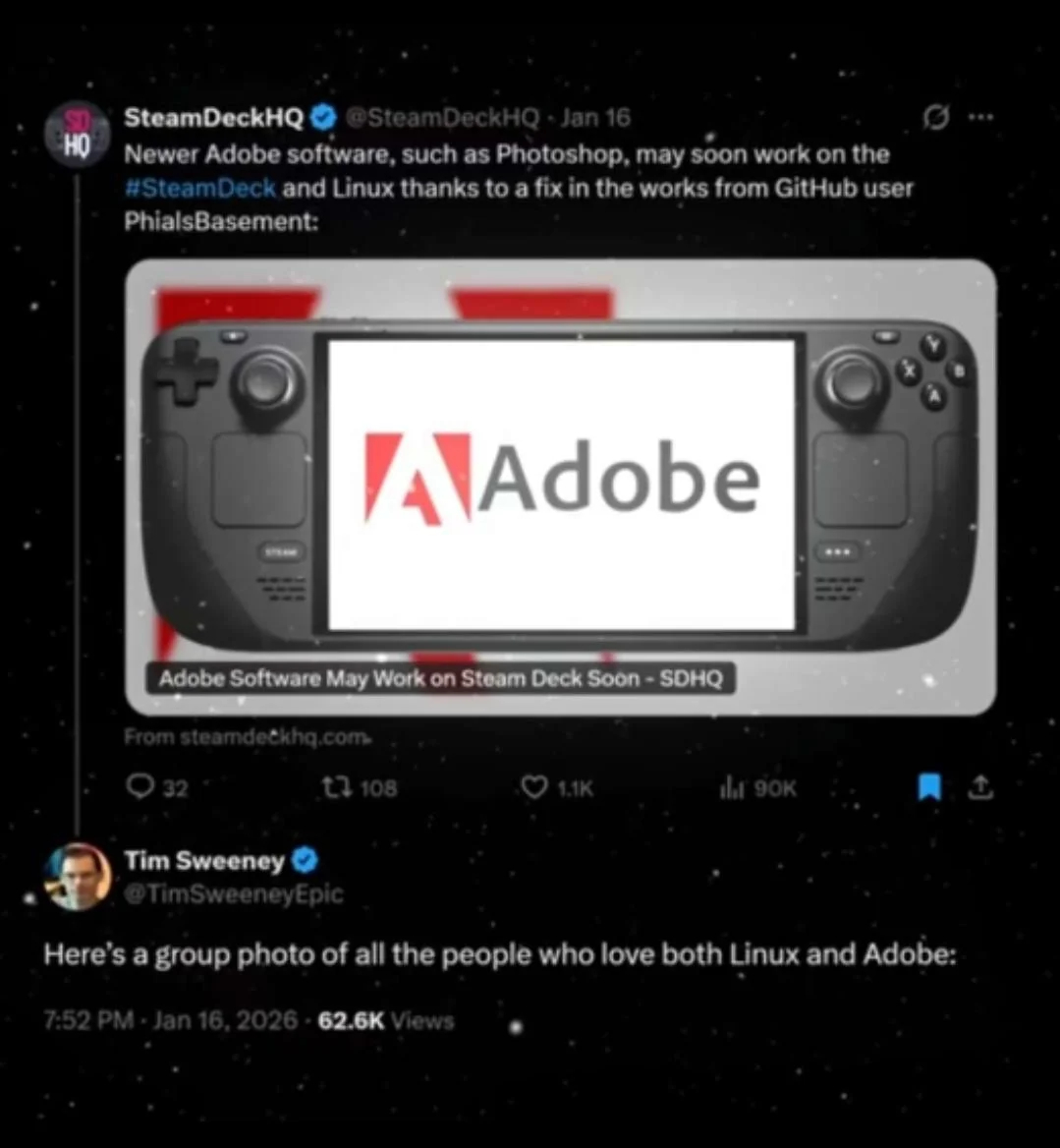 Reply from Tim Sweeney, CEO of Epic Games